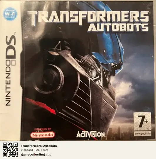 Transformers: Autobots Nintendo DS, PAL box front