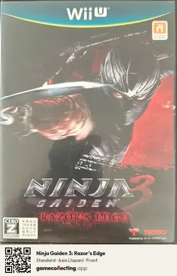 Ninja Gaiden 3: Razor's Edge Nintendo Wii U, Asia box front