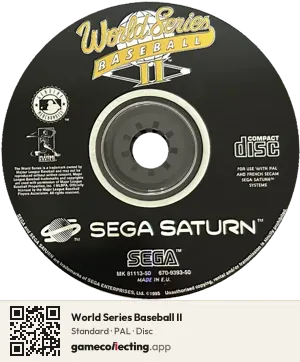 World Series Baseball II Sega Saturn, PAL disc