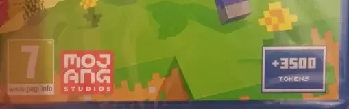 Minecraft, the PEGI square on its front
