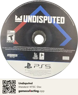 Undisputed PlayStation 5, NTSC disc