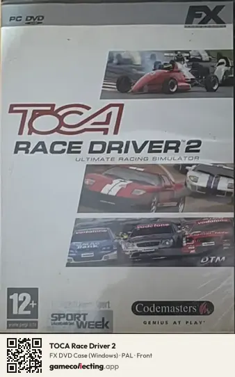 TOCA Race Driver 2 Computer, PAL box front