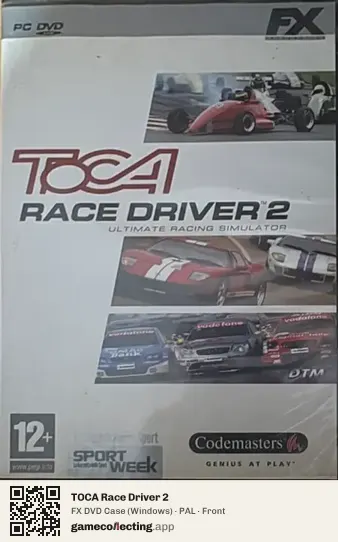 TOCA Race Driver 2 Computer, PAL box front