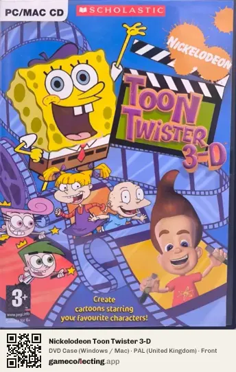 Nickelodeon Toon Twister 3-D Computer, United Kingdom box front