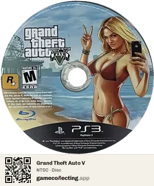Grand Theft Auto V PlayStation 3, NTSC disc
