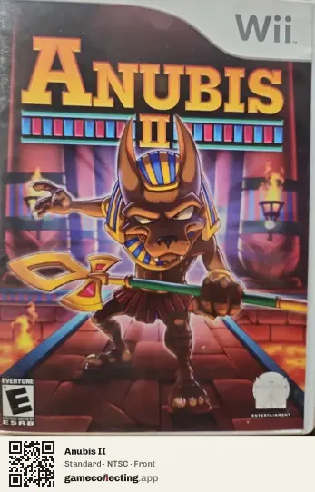 Anubis II Nintendo Wii, NTSC box front