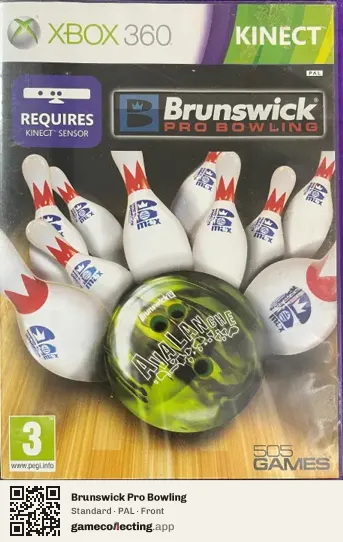 Brunswick Pro Bowling Xbox 360, PAL box front