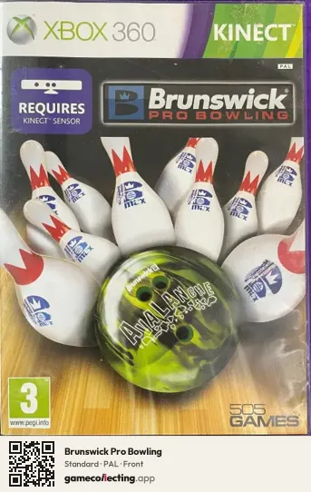 Brunswick Pro Bowling Xbox 360, PAL box front