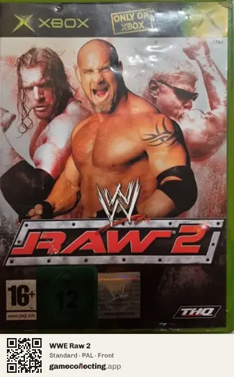 WWE Raw 2 Xbox, PAL box front