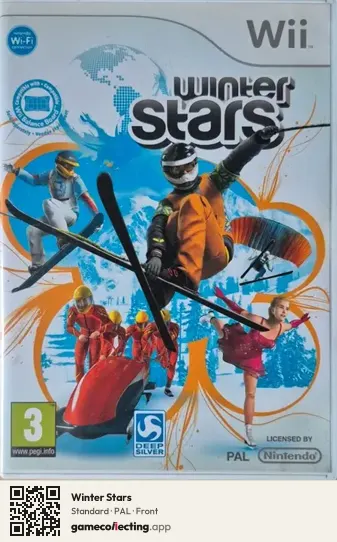Winter Stars Nintendo Wii, PAL box front