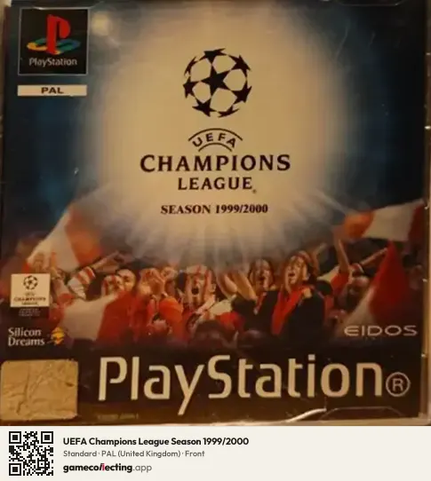 UEFA Champions League Season 1999/2000 PlayStation, United Kingdom box front