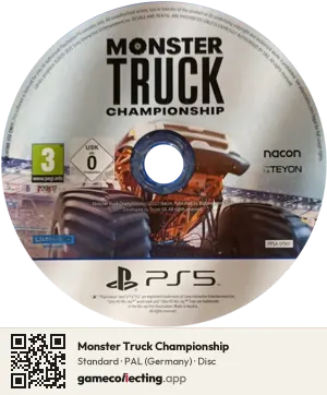 Monster Truck Championship PlayStation 5, PAL disc