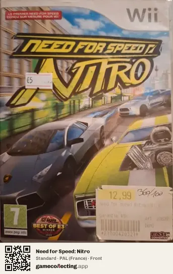 Need for Speed: Nitro Nintendo Wii, France box front