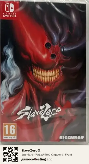 Slave Zero X Nintendo Switch, United Kingdom box front