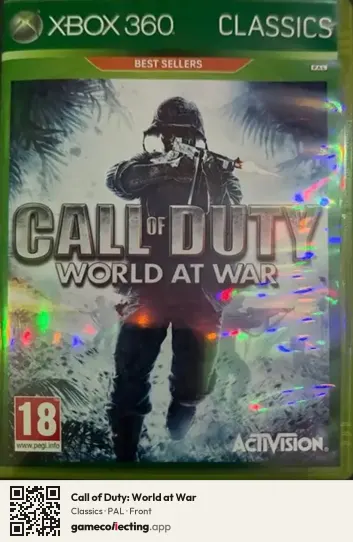 Call of Duty: World at War Xbox 360, PAL box front