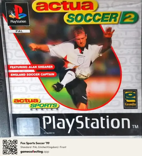 Fox Sports Soccer '99 PlayStation, United Kingdom box front