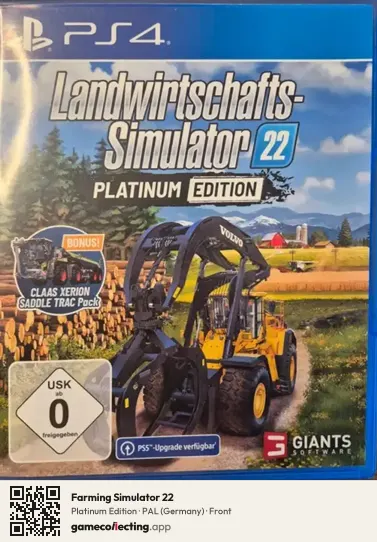 Farming Simulator 22 PlayStation 4, Germany box front