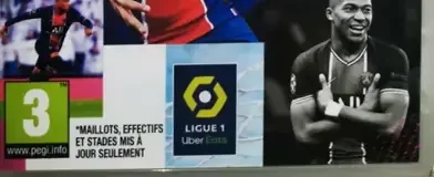 FIFA 21, the PEGI square on its front