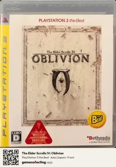The Elder Scrolls IV: Oblivion PlayStation 3, Asia box front