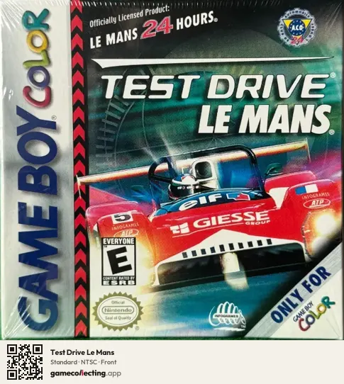 Test Drive Le Mans Game Boy Color, NTSC box front