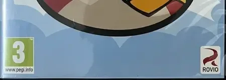 Angry Birds, the PEGI square on its front