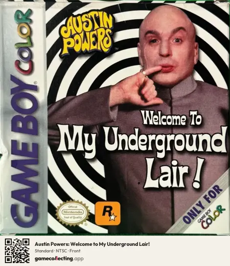 Austin Powers: Welcome to My Underground Lair! Game Boy Color, NTSC box front