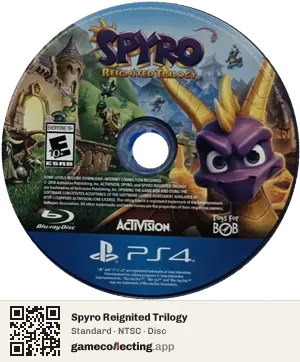 Spyro Reignited Trilogy PlayStation 4, NTSC disc