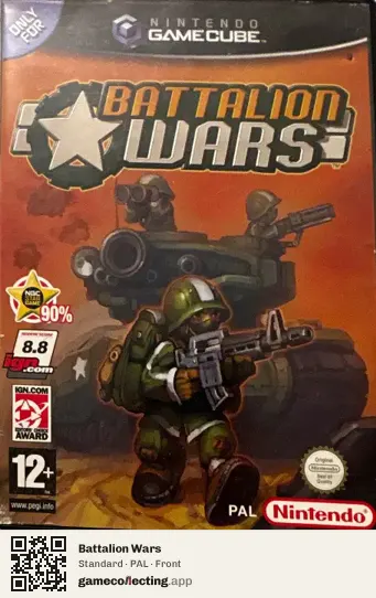 Battalion Wars Nintendo GameCube, PAL box front