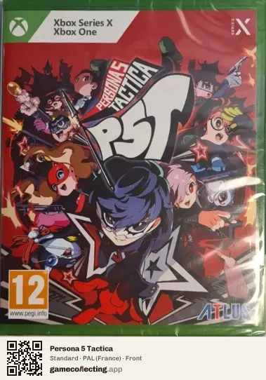 Persona 5 Tactica Xbox Series X, France box front
