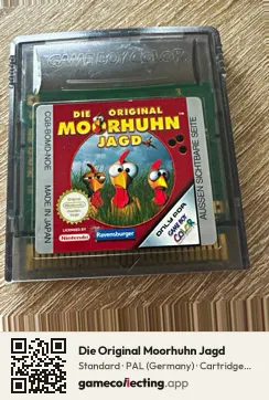Die Original Moorhuhn Jagd Game Boy Color, PAL cartridge label