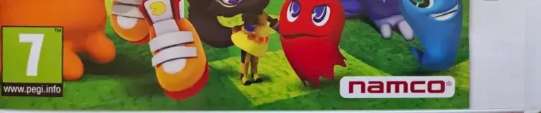 Pac-Man Party 3D, the PEGI square on its front