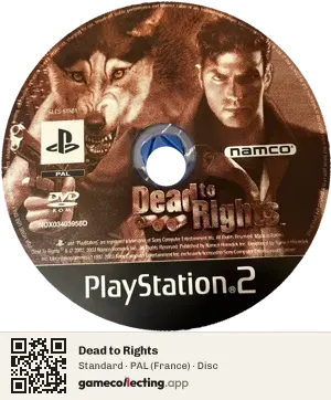 Dead to Rights PlayStation 2, PAL disc
