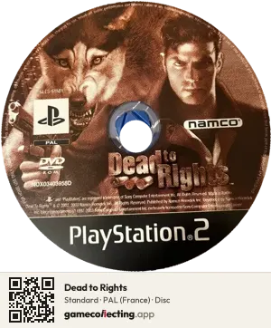 Dead to Rights PlayStation 2, PAL disc