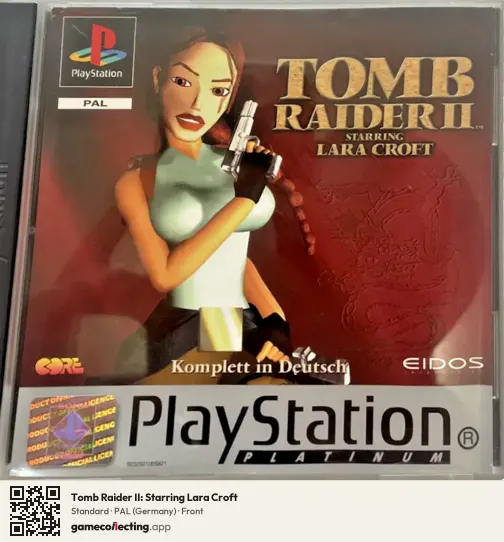 Tomb Raider II: Starring Lara Croft PlayStation, Germany box front