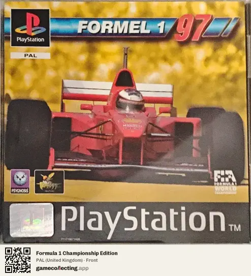 Formula 1 Championship Edition PlayStation, United Kingdom box front