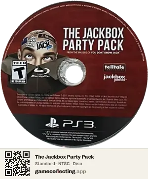 The Jackbox Party Pack PlayStation 3, NTSC disc