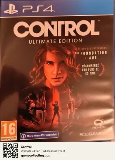 Control PlayStation 4, France box front