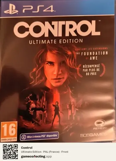 Control PlayStation 4, France box front