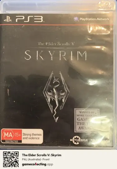 The Elder Scrolls V: Skyrim PlayStation 3, Australia box front