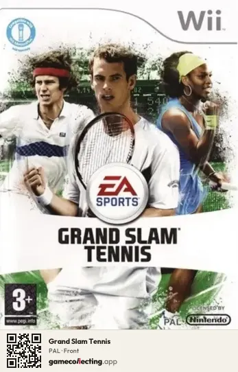Grand Slam Tennis Nintendo Wii, PAL box front
