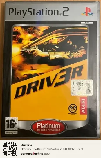 Driver 3 PlayStation 2, Italy box front