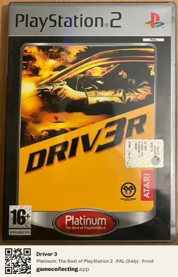 Driver 3 PlayStation 2, Italy box front