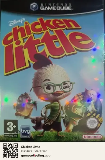 Chicken Little Nintendo GameCube, PAL box front