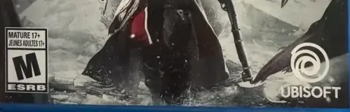 Assassin's Creed Rogue Remastered, the ESRB box on its front
