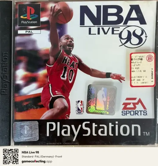 NBA Live 98 PlayStation, Germany box front
