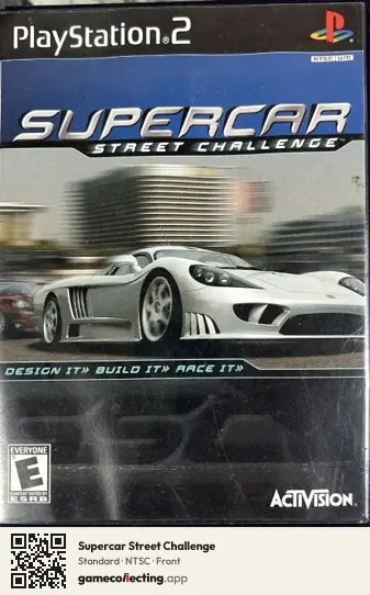 Supercar Street Challenge PlayStation 2, NTSC box front