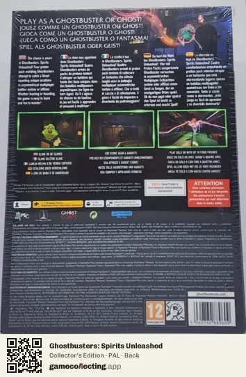 Ghostbusters: Spirits Unleashed PlayStation 5, PAL box back