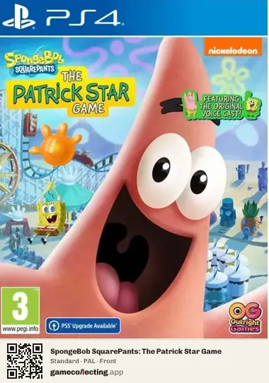 SpongeBob SquarePants: The Patrick Star Game PlayStation 4, PAL box front