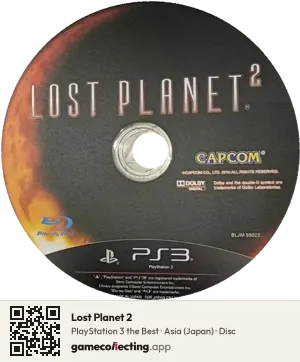 Lost Planet 2 PlayStation 3, Asia disc