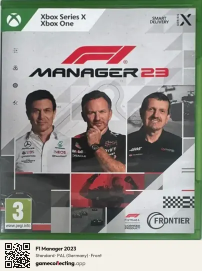 F1 Manager 2023 Xbox Series X, Germany box front
